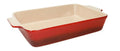 Fuente de horno rectangular Brandani Gift Group de color rojo, con dimensiones de 44 x 27 cm.