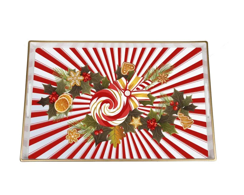 Fuente rectangular Le Chicche de Brandani, 40 x 26 x 3,5 cm.