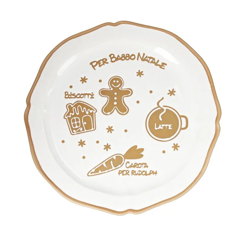 Fuente redonda Pandizenzero de 33 cm en color blanco, diseño italiano.