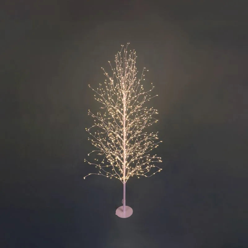 Árbol Haya navideño decorativo de 150 cm con 1000 microLED, diseño elegante.