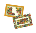 Set de 2 individuales de mesa Le Primizie en PVC, con diseño floral italiano.