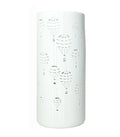 Lámpara de mesa Molgofiera de porcelana con 28 cm de altura, vista frontal.