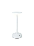Lámpara UFO LED táctil blanca de diseño italiano.