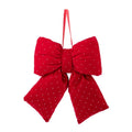 Lazo de terciopelo rojo de Brandani Gift Group, con dimensiones de 16,5 x 24,5 cm, presentado como elemento decorativo.