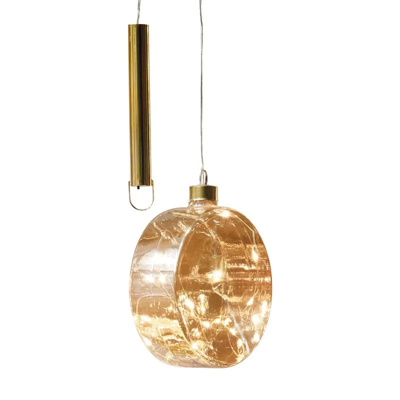 Esfera disco LED Atmosfera de Brandani Gift Group, con acabado brillante y luz LED.