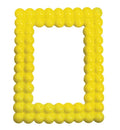 Marco de fotos Lollipop de Brandani en color amarillo, con capacidad para una foto de 13x18 cm.