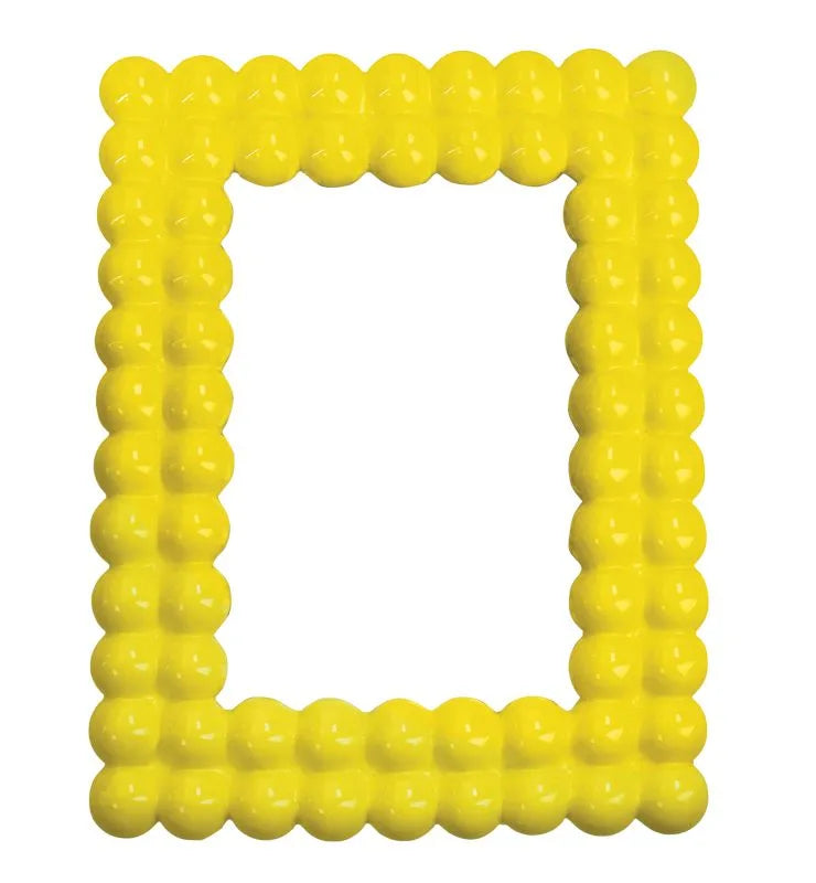 Marco de fotos Lollipop de Brandani en color amarillo, con capacidad para una foto de 13x18 cm.