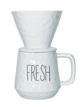Taza con filtro externo de cerámica, colección New Age, diseño italiano.