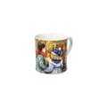 Taza "Cuccioli" de Brandani, con diseño infantil en cerámica blanca.