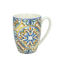 Taza Medicea Rosette de Brandani en New Bone China con diseño floral.