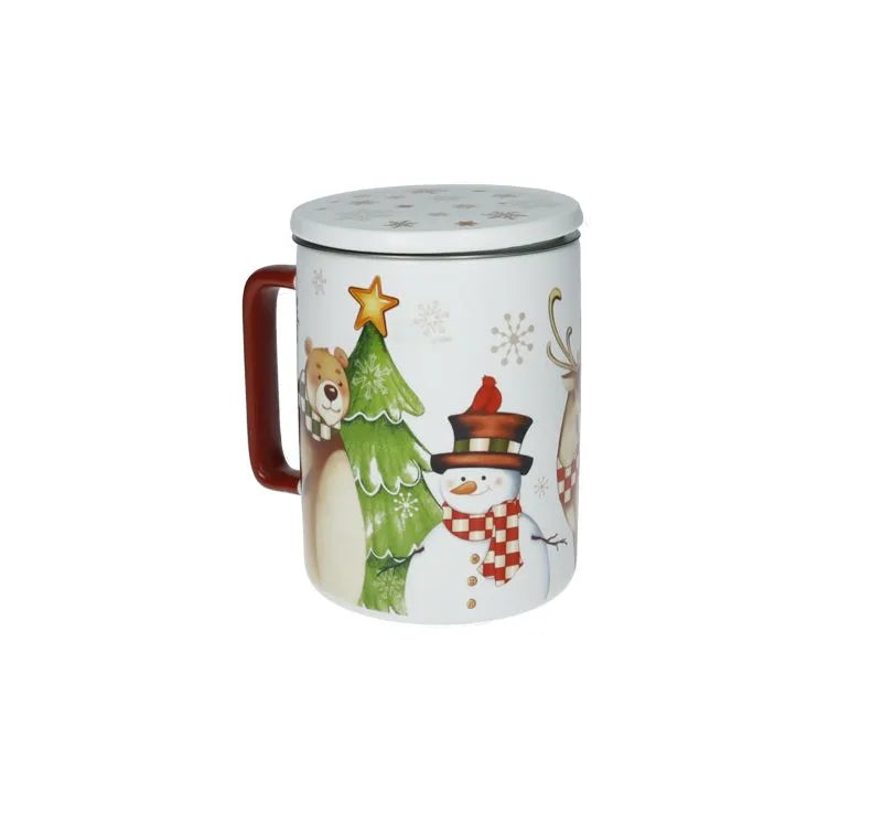 Mug-tisanera Con Tapa Y Filtro — Brandani Gift Group