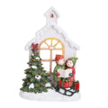Figura decorativa "Niños en Ventana" de Brandani Gift Group, representando a dos niños asomados a una ventana, con.