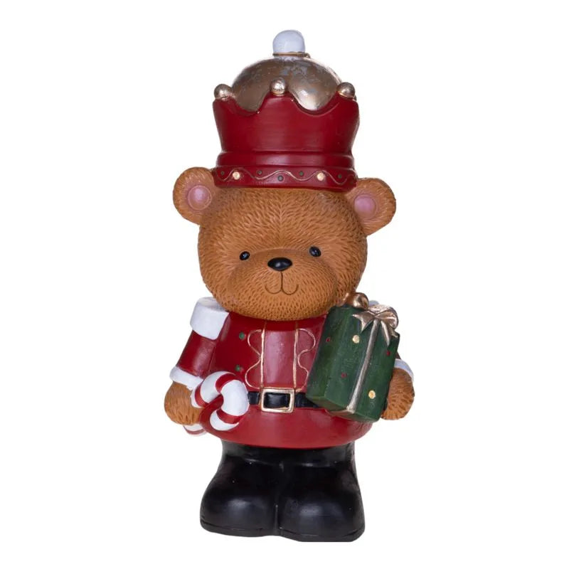 Osito de Pie, figura decorativa navideña de diseño italiano.