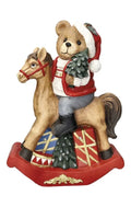 Figura decorativa 'OSO A CABALLO' de Brandani Gift Group, con un oso montado a caballo.
