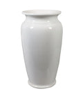 Paragüero blanco de cerámica italiana con diseño clásico.