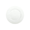 Plato de presentación redondo de porcelana blanca modelo Total White de Brandani.