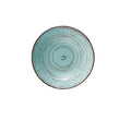 Plato hondo de cerámica stoneware en color turquesa, diseño italiano colección Serendipity.