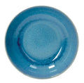 Plato llano Melange Bluette, de cerámica italiana, con diseño contemporáneo.