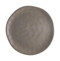 Plato llano Sinfonia gris paloma en gres.