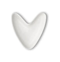Letra 'V' de porcelana blanca con acabado liso, diseño Brandani.