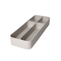Portacubiertos de cerámica gris con cuatro compartimentos, diseñado por Brandani Gift Group.