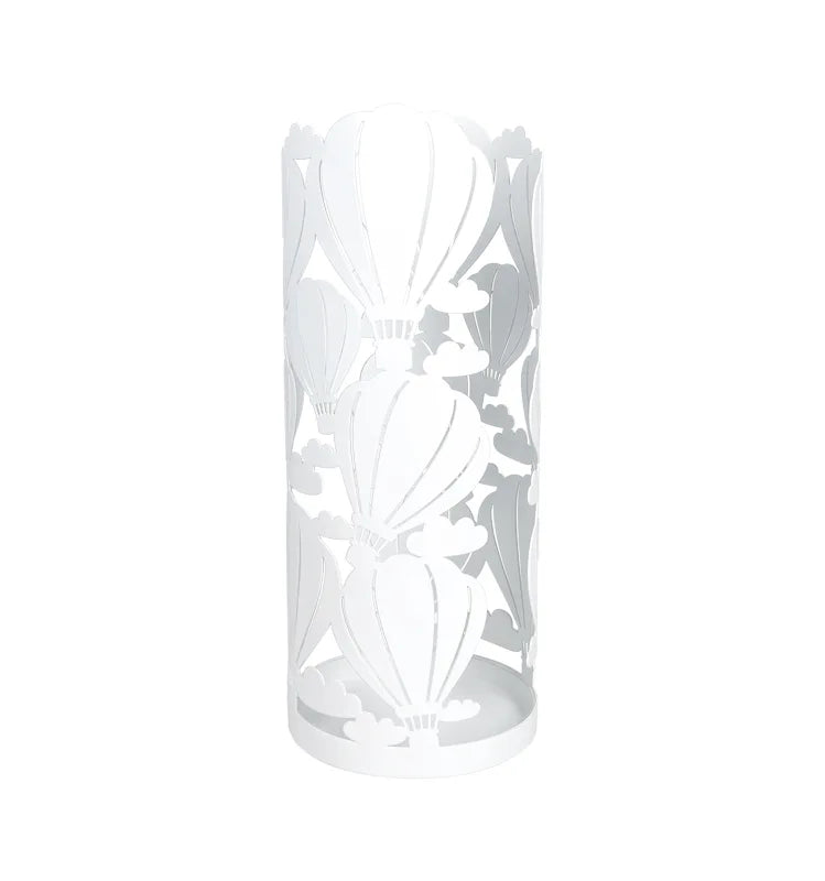 Portavasos blanco con diseño de mongolfiera, marca Brandani Gift Group.