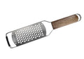Rallador de lámina ancha con mango de madera natural, diseño italiano.