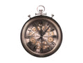 Reloj Cipollotto de metal con mecanismo a la vista, diseñado para la decoración del hogar.