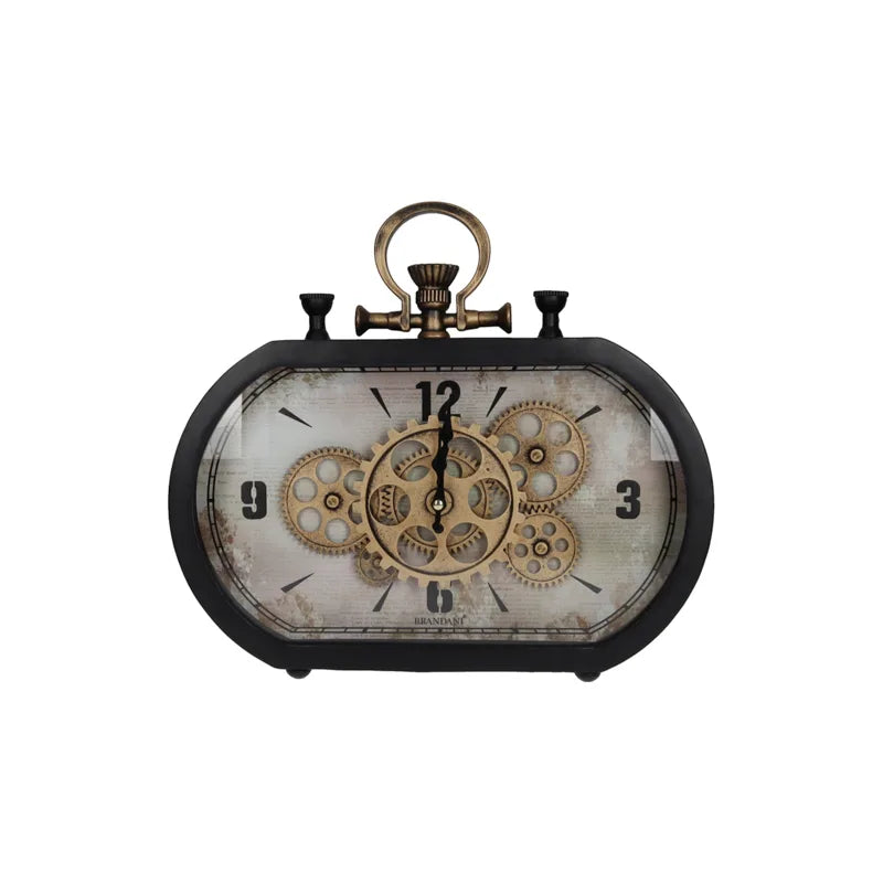 Reloj de Mesa Ingranaggi con diseño de engranajes, marca Brandani.