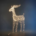 Reno luminoso navideño de 85 cm, con luz LED cálida, ideal para decoración de interiores.