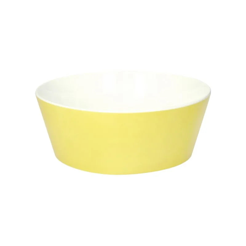 Set de 2 bols de cerámica amarilla tipo New Bone China.