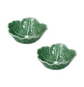 Set de 2 cuencos con forma de hoja en color verde, marca Brandani Gift Group.