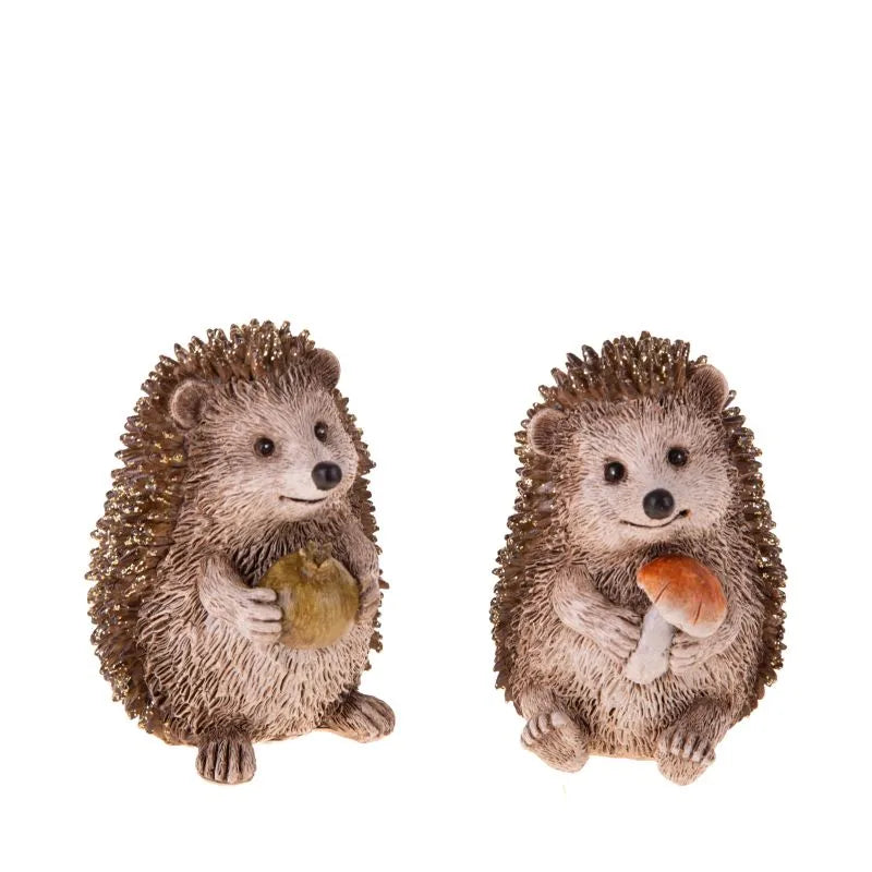 Set de 2 figuras decorativas 'I Ricci' de Brandani, ideales para Navidad.