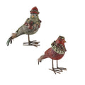Set de 2 figuras de palomas en cerámica, estilo navideño, de la marca Brandani.