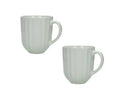 Set de 2 tazas de cerámica Calipso en color marfil.