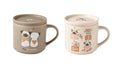 Set de 2 tazas Brandani en porcelana New Bone China, con diseño italiano.