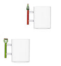 Set de 2 tazas Brandani 'Sotto L'Albero' con diseño navideño italiano.