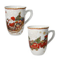 Set de 2 tazas "Christmas" de Brandani Gift Group con diseño festivo.