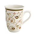 Set de 2 tazas "Tempo di Festa" de Brandani con diseño navideño italiano.