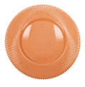 Set de 2 bajoplatos en color naranja, con un diseño moderno y vibrante, ideal para realzar la mesa.