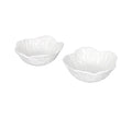 Set de 2 cuencos cazoleta Vegan en color blanco, diámetro 12 cm.