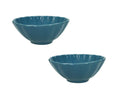 Set de 2 cuencos Calipso en color azul, con un diseño moderno y elegante.