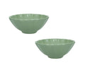 Set de 2 cuencos Calipso en color verde, diseño italiano.
