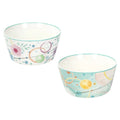 Set de 2 cuencos pequeños de cerámica blanca, colección Bollicine, con borde sutil y diseño italiano.