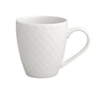 Set de 2 tazas de porcelana Burlesque en color blanco.