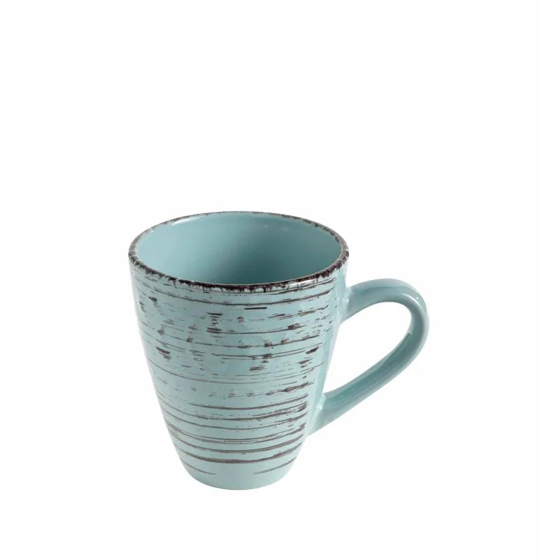 Set de 2 tazas/mugs de cerámica en color turquesa, colección Serendipity.