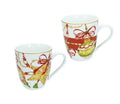 Set de 2 tazas mug "Gioco Di Luci" de Brandani, con diseño italiano.