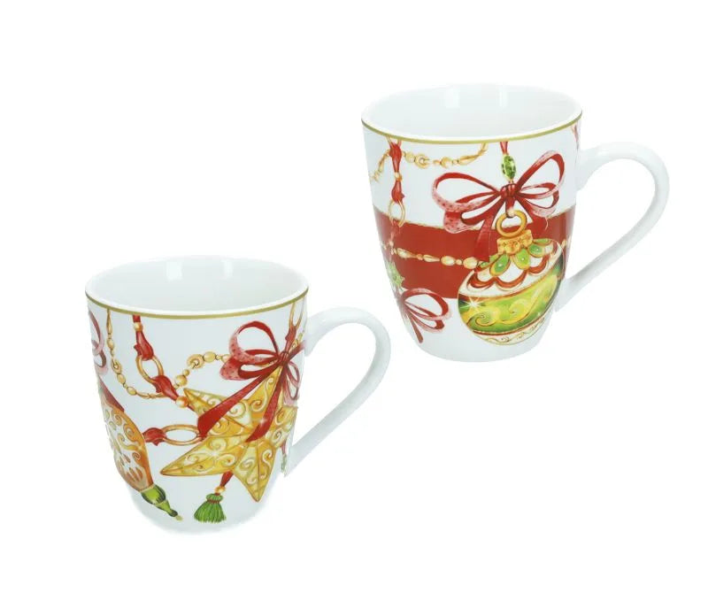 Set de 2 tazas mug "Gioco Di Luci" de Brandani, con diseño italiano.