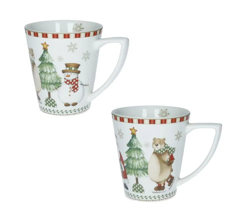 Packshot del set de 2 tazas Racconti, mostrando su diseño italiano.