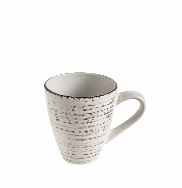 Set de 2 tazas de cerámica blanca de la colección Serendipity.